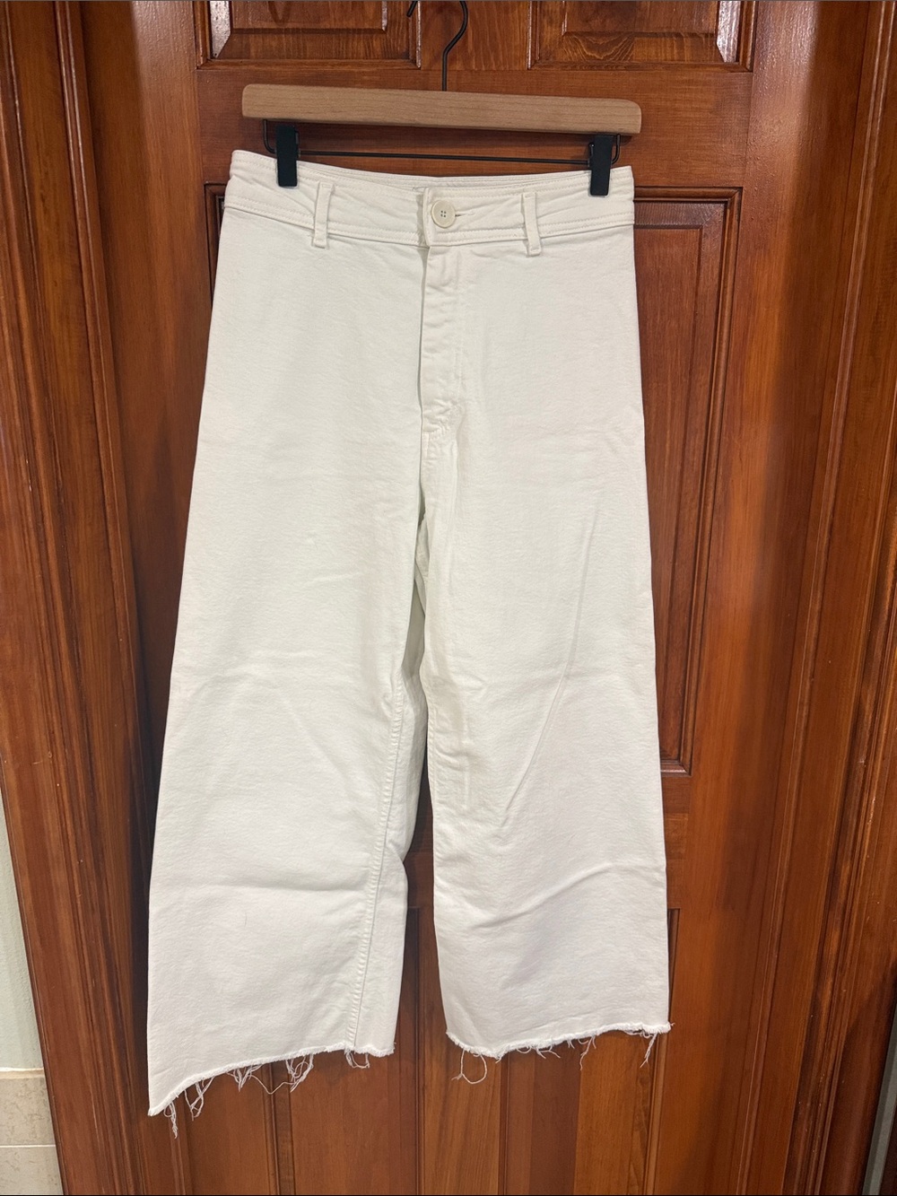 Zara Wide Leg Pants in Off-White